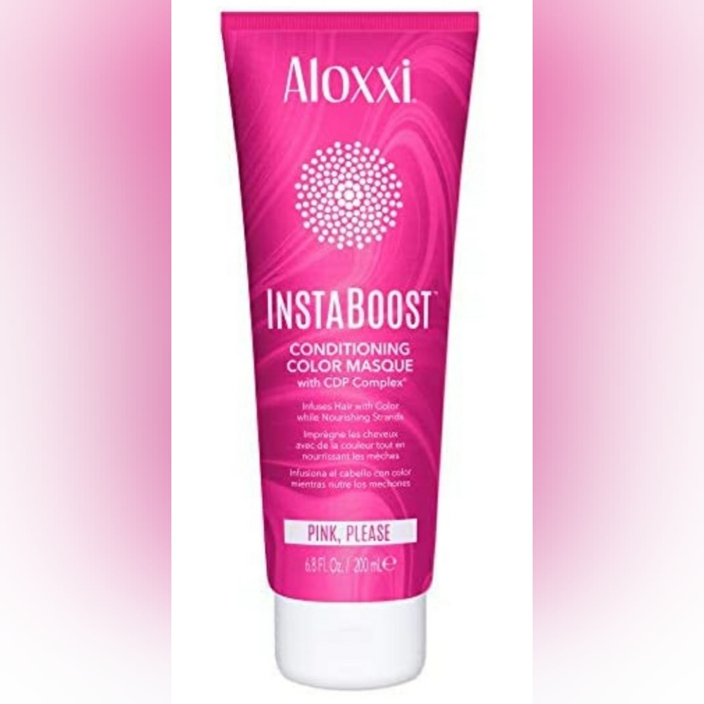 Aloxxi Instaboost conditioning color masque in the shade "pink, please"